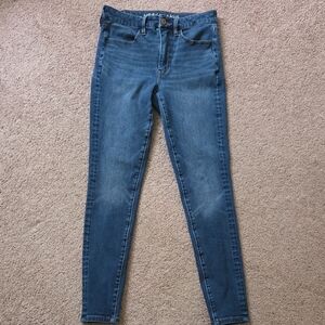 American Eagle Blue Skinny Jeans Classic Fit